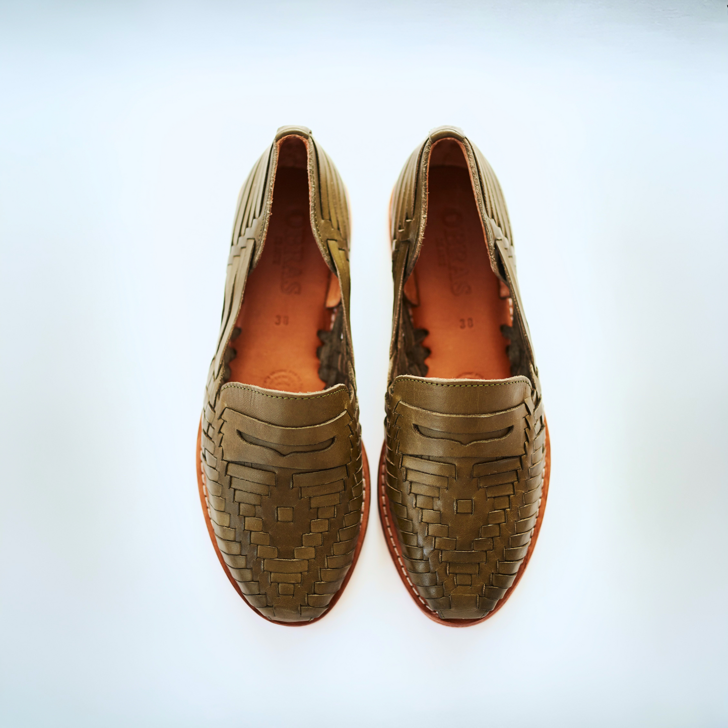 Olive Green Leather Sebastian Loafer