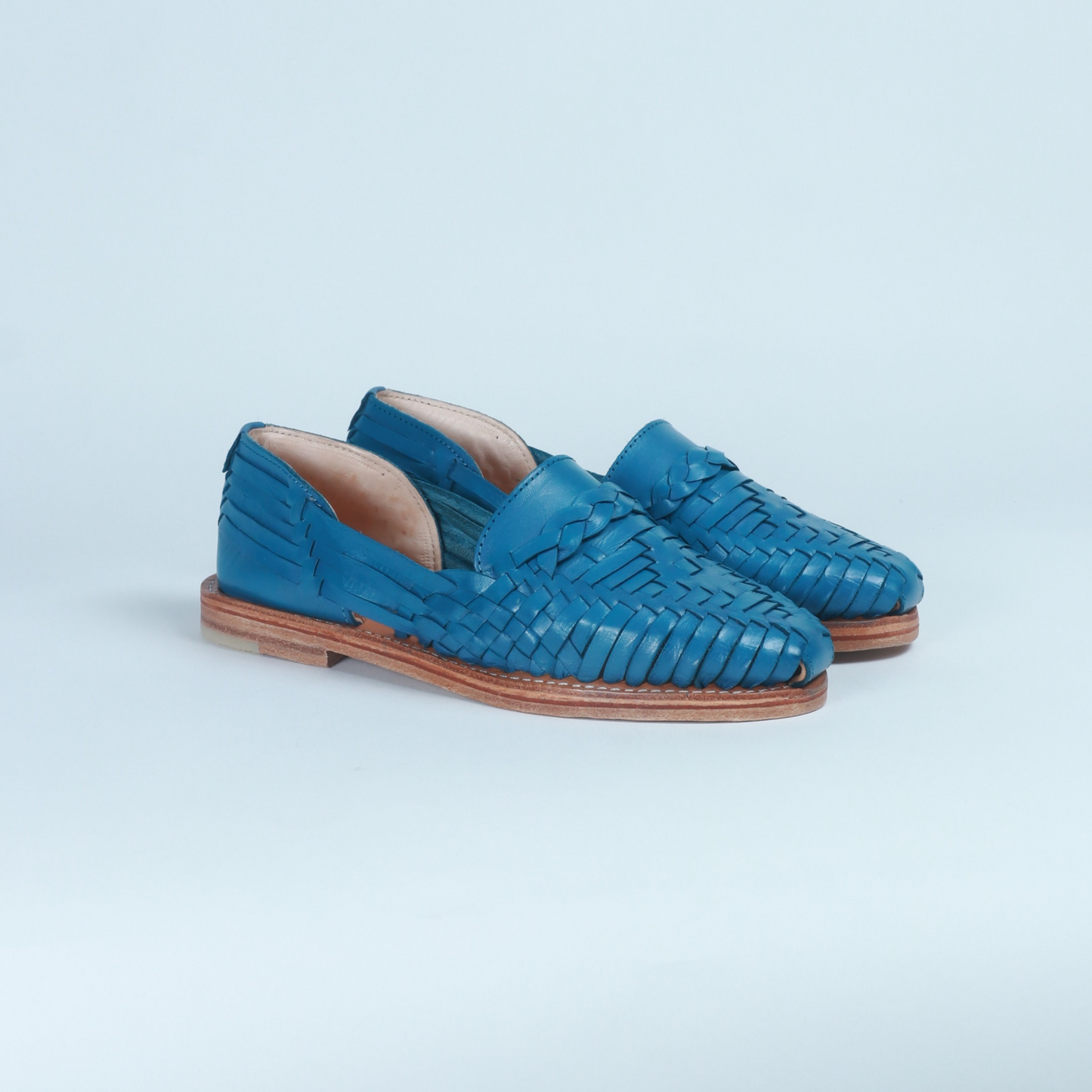 Denim Blue Leather Isabel Loafer