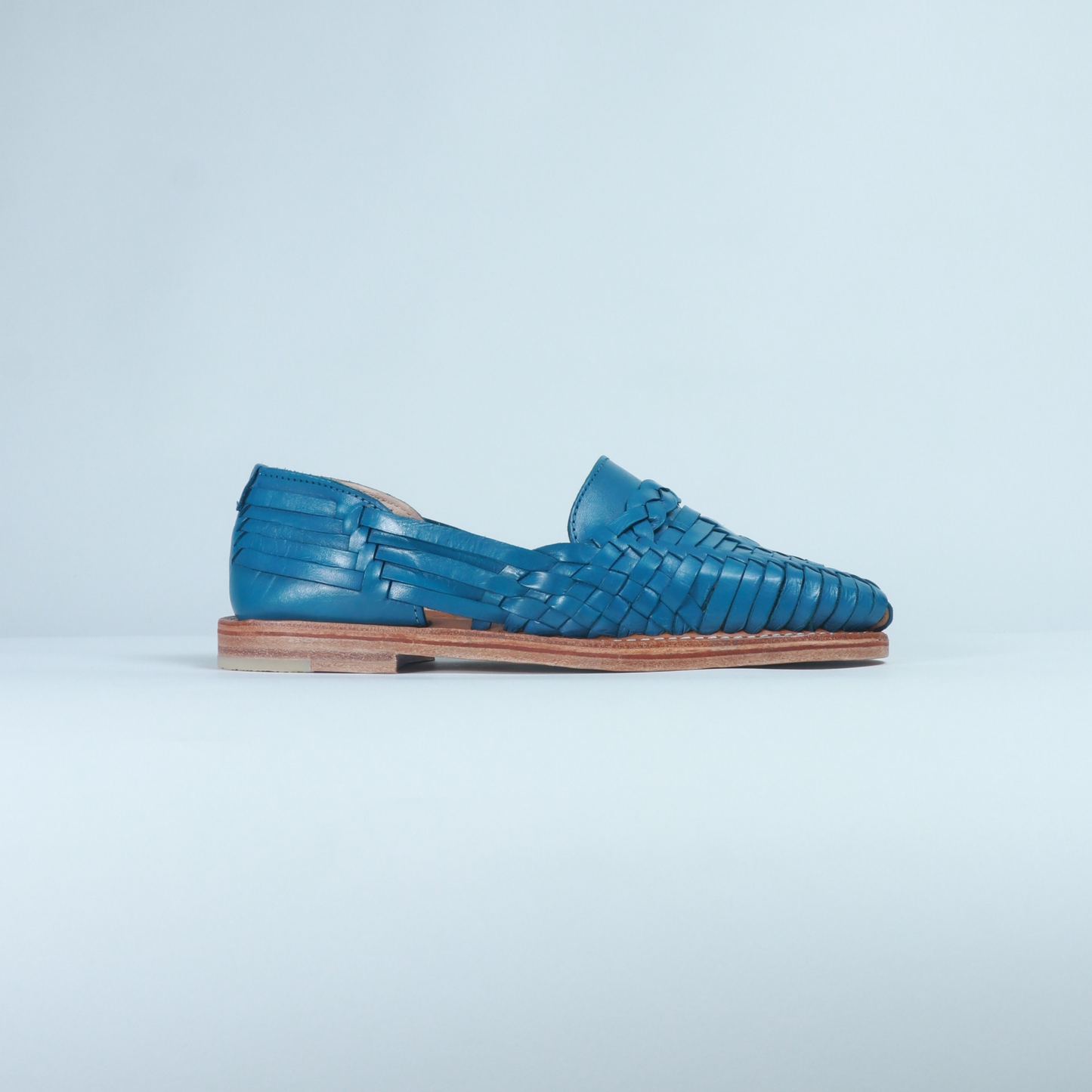 Denim Blue Leather Isabel Loafer