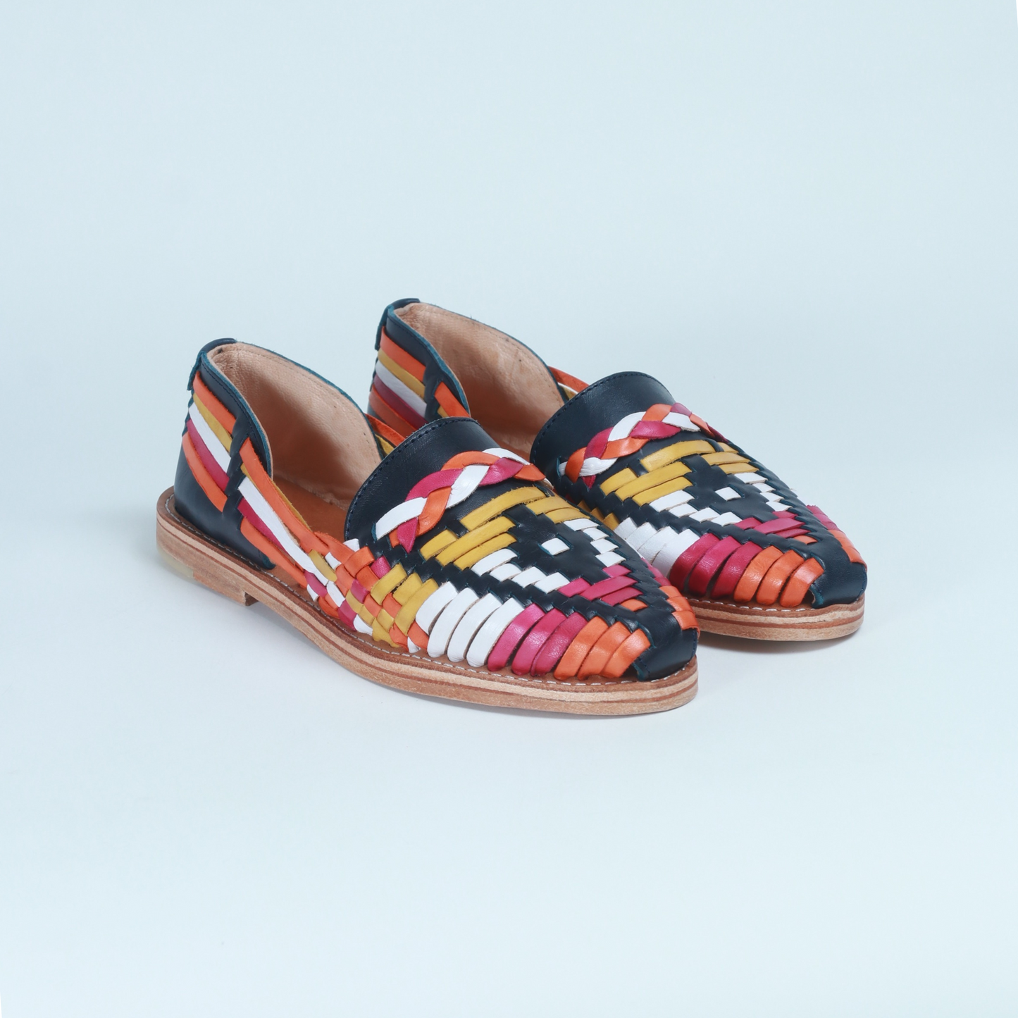 Multi-Coloured Leather Isabel Loafer