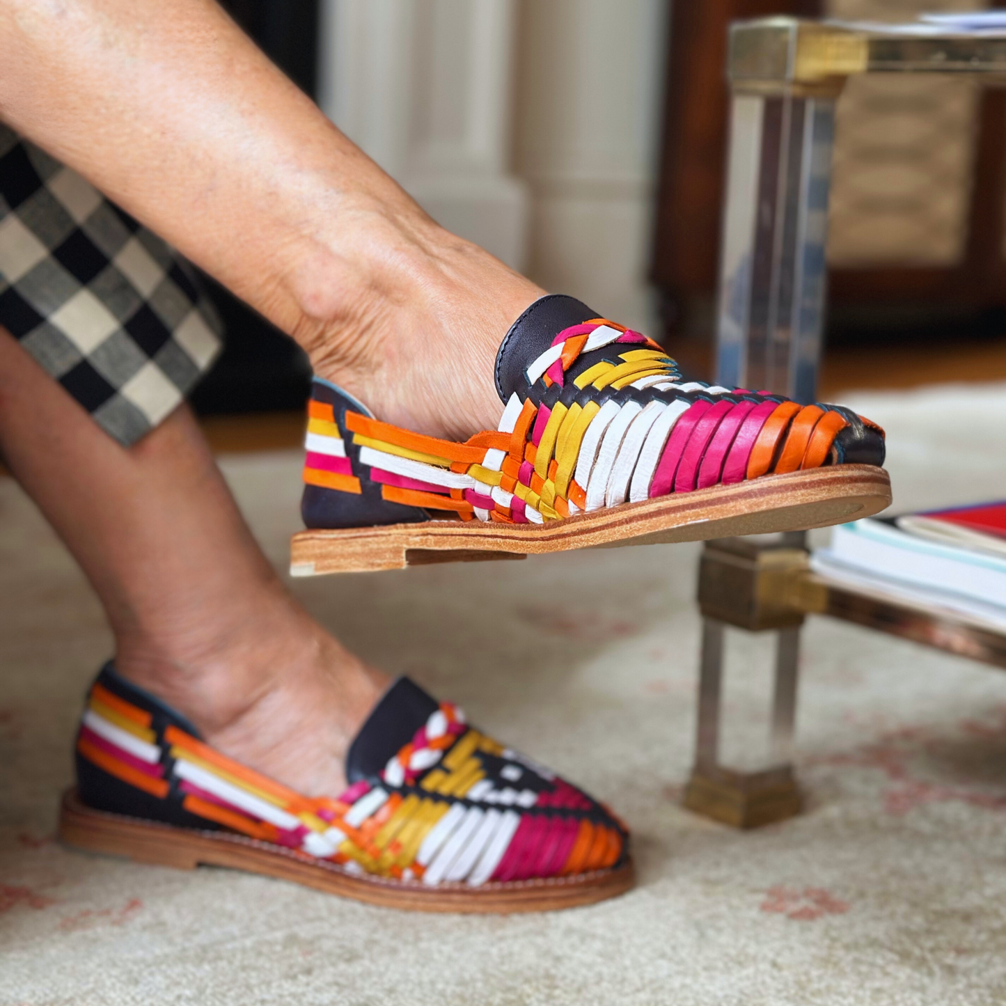 Multi-Coloured Leather Isabel Loafer