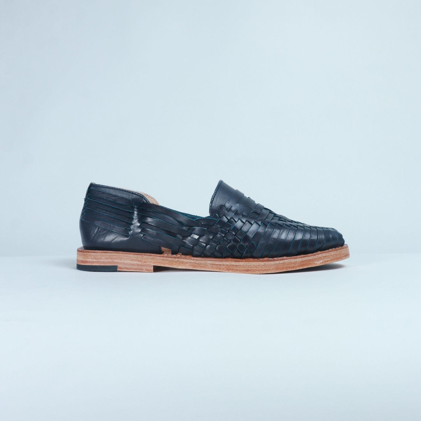 Navy Leather Sebastian Loafer