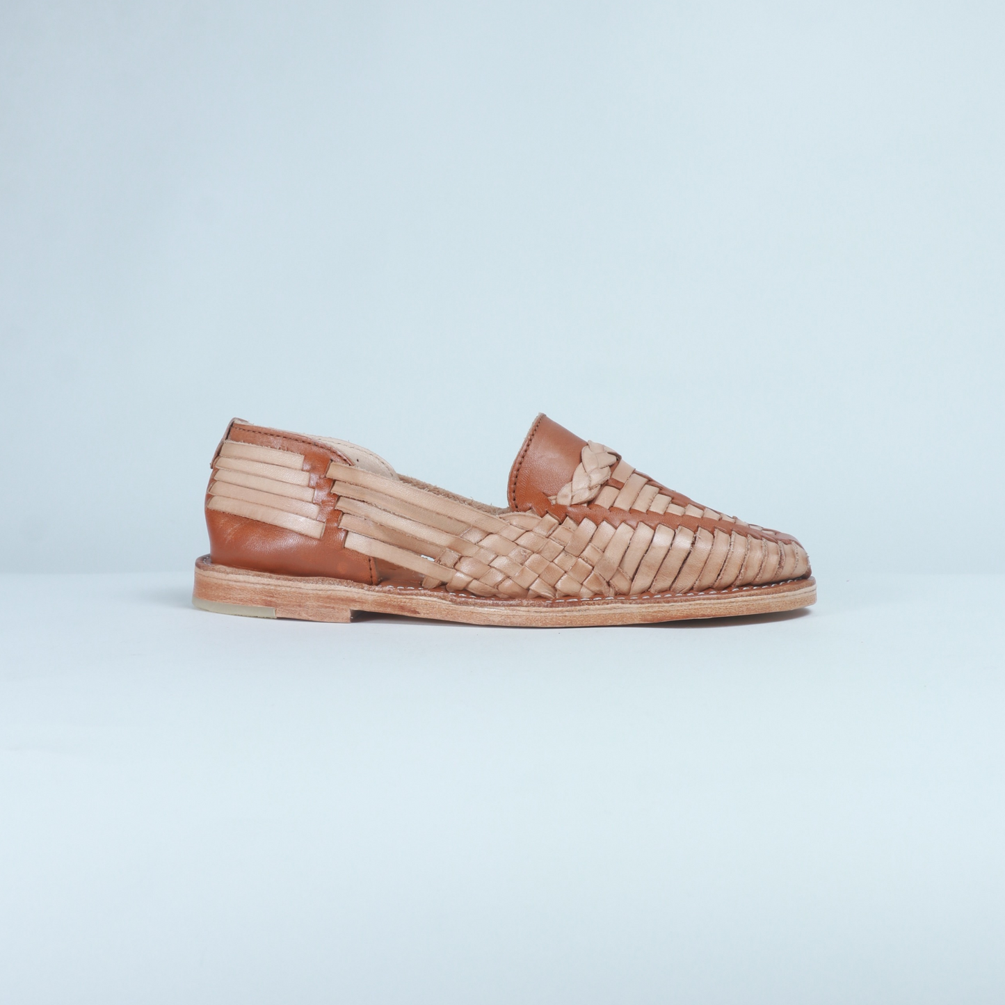 Tan and Cream Leather Isabel Loafer