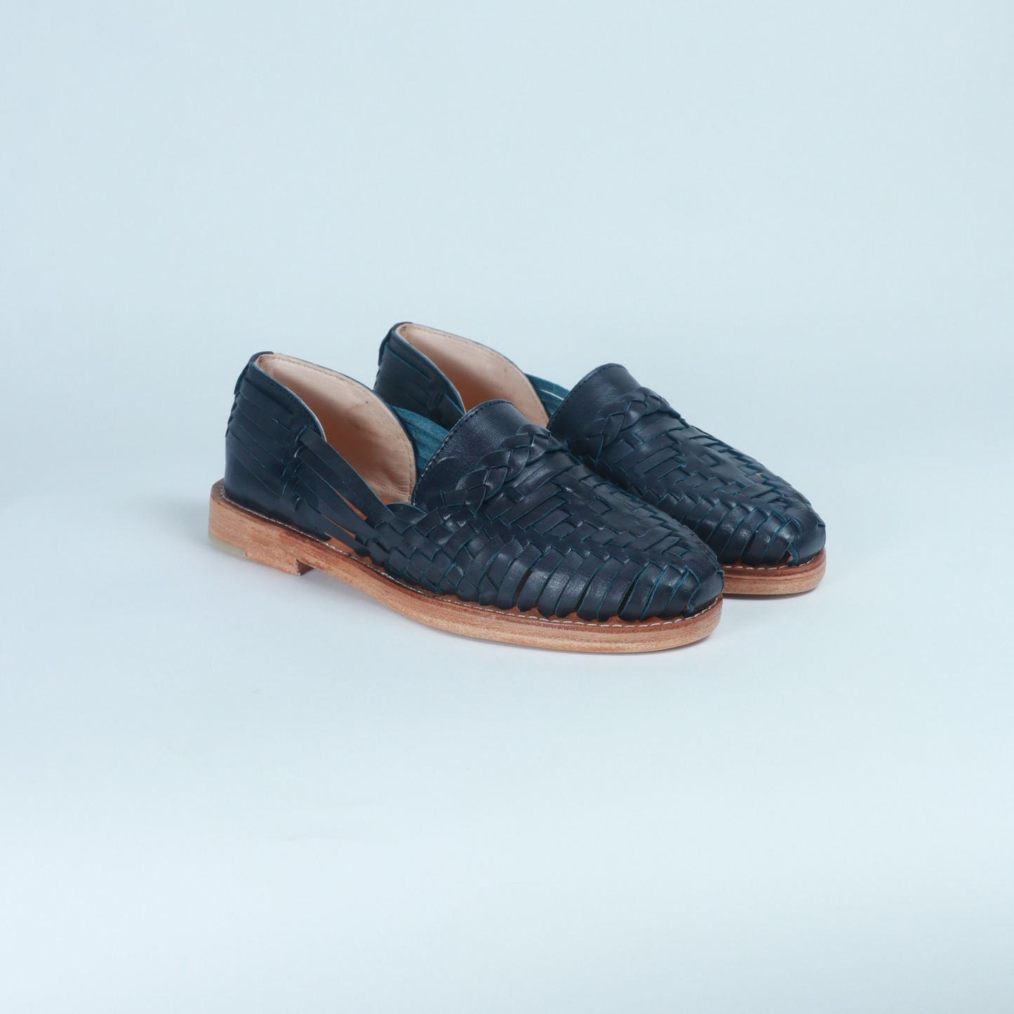 Navy Leather Isabel Loafer