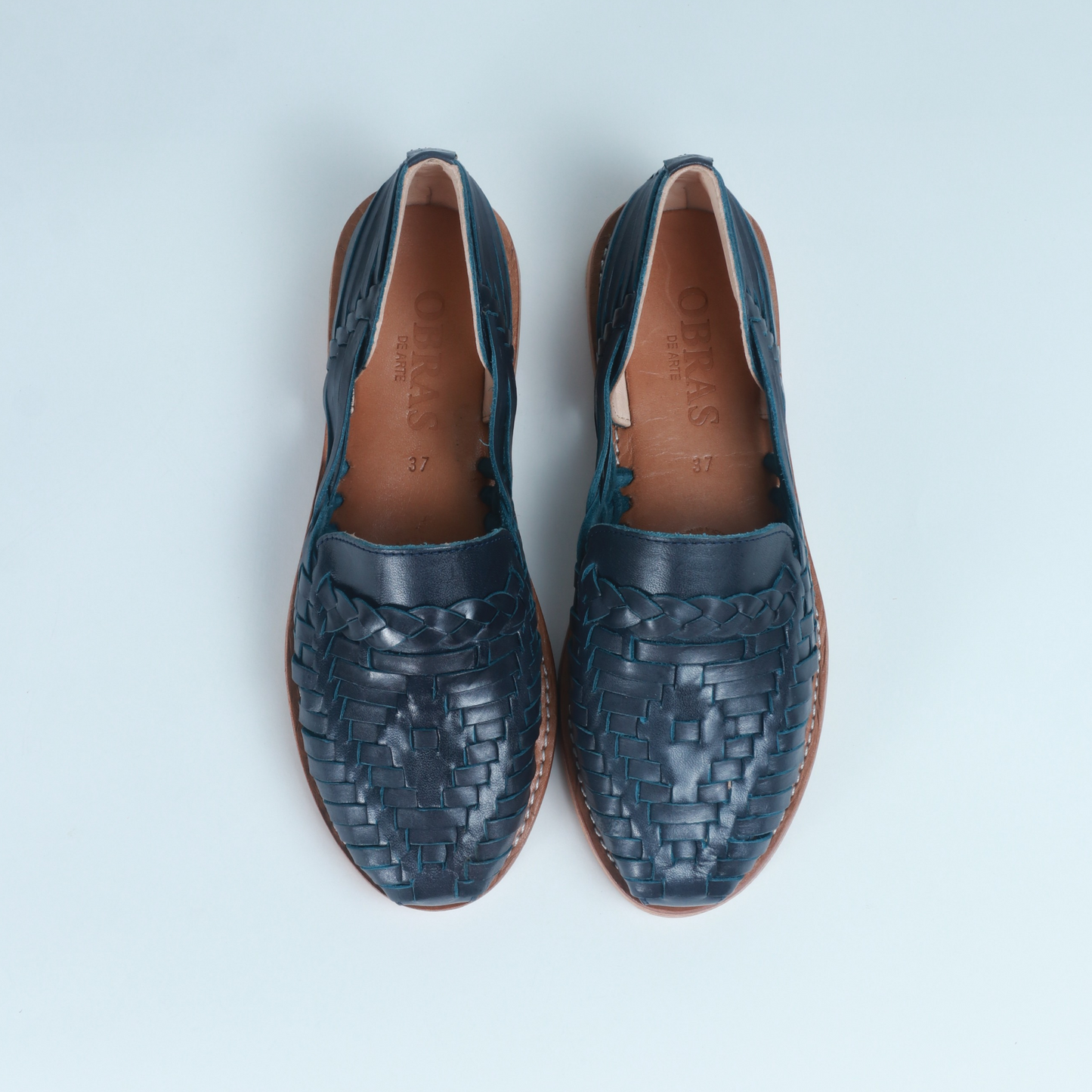 Navy Leather Isabel Loafer